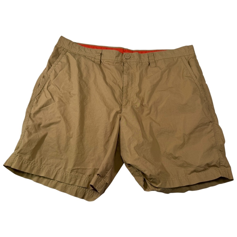 Columbia 40 Tan Khaki Chino Shorts Cotton Outdoor Hiking Gorpcore Summer Utility